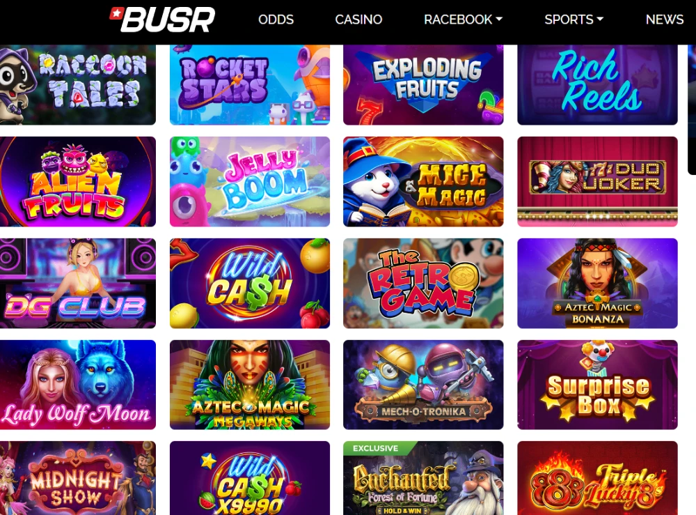 busr casino games