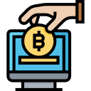 bitcoin deposit icon