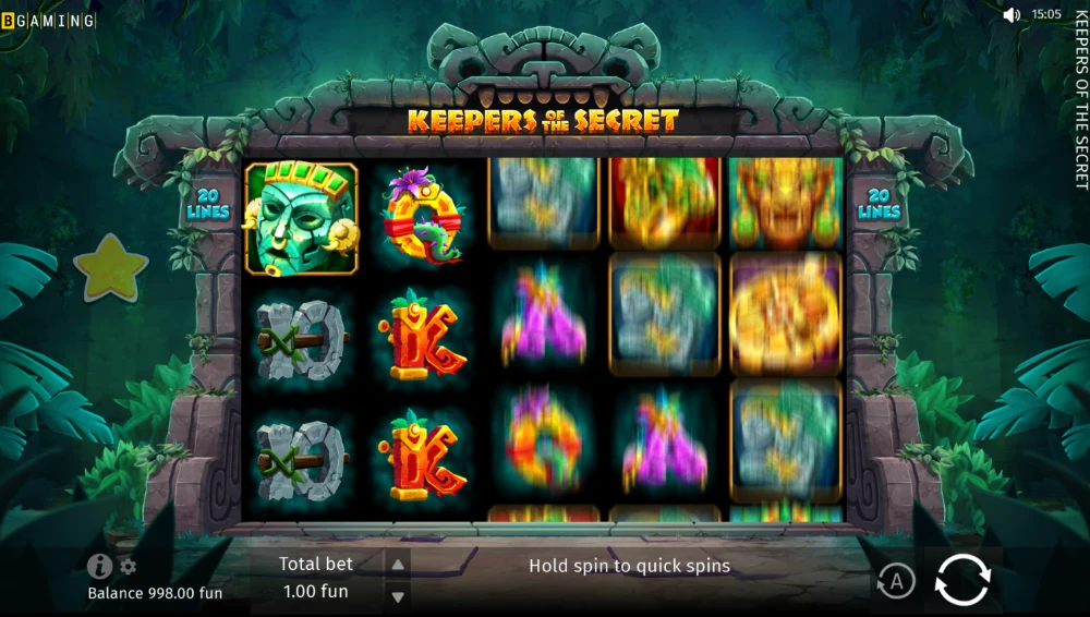 keepers of the secret slot spin