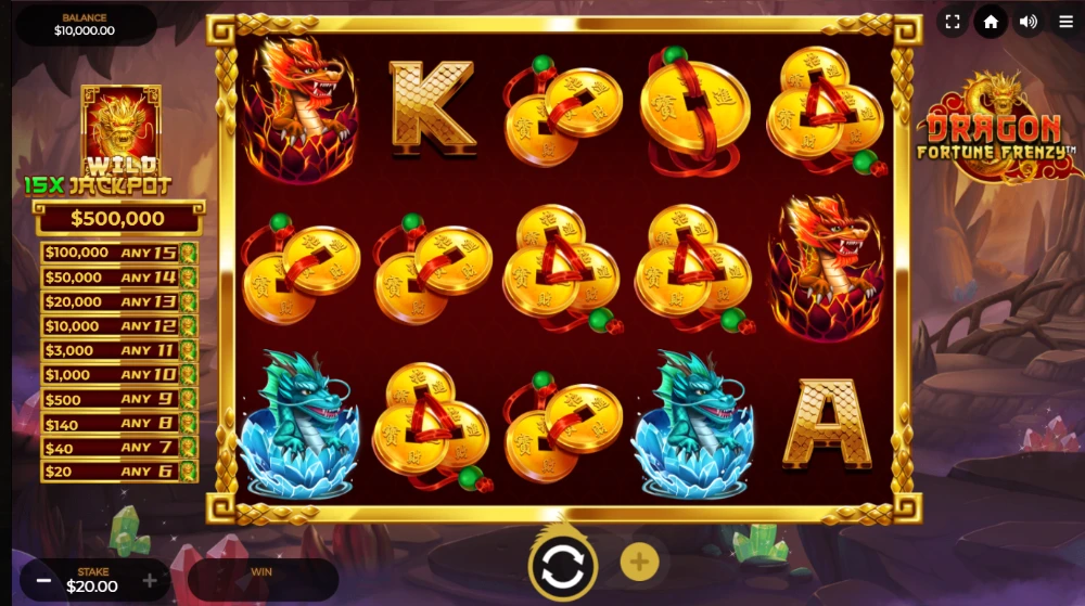 dragon fortune frenzy slot game play