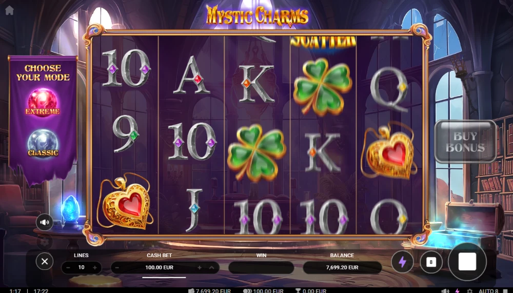mystic charms slot spinning