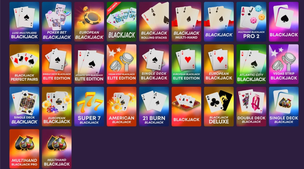 Shazam Casino Blackjack Options