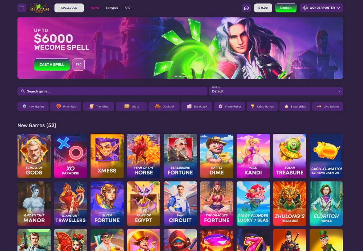 Shazam Casino Magic