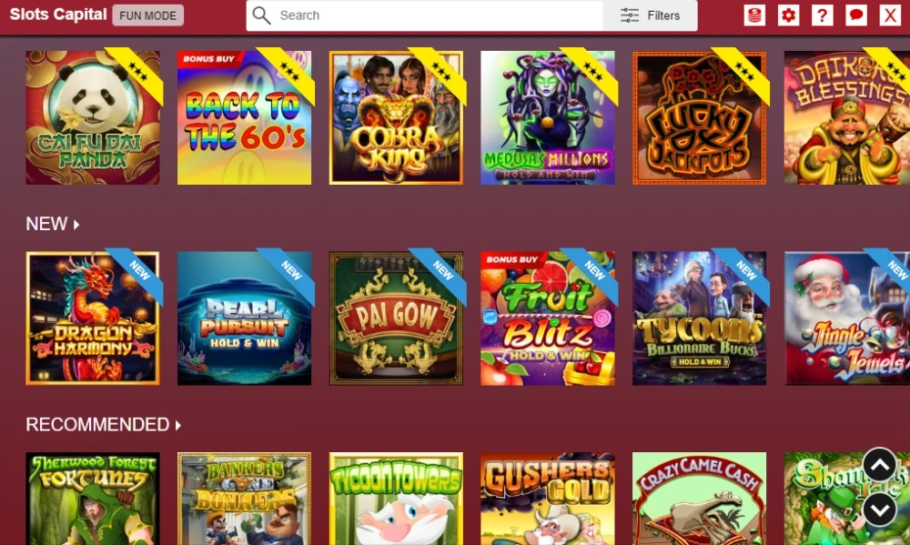 Slots Capital Game Library