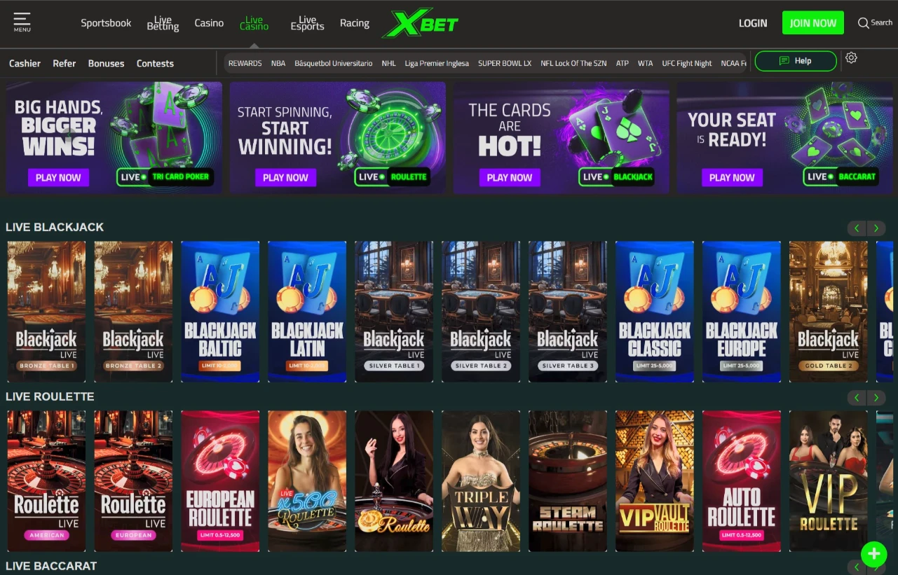 XBet Live Baccarat