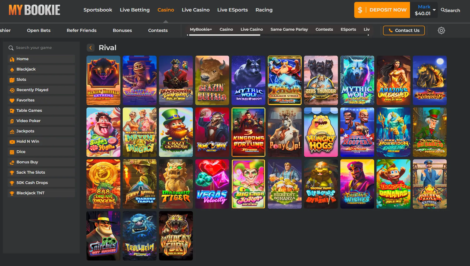 rival slots at mybookie